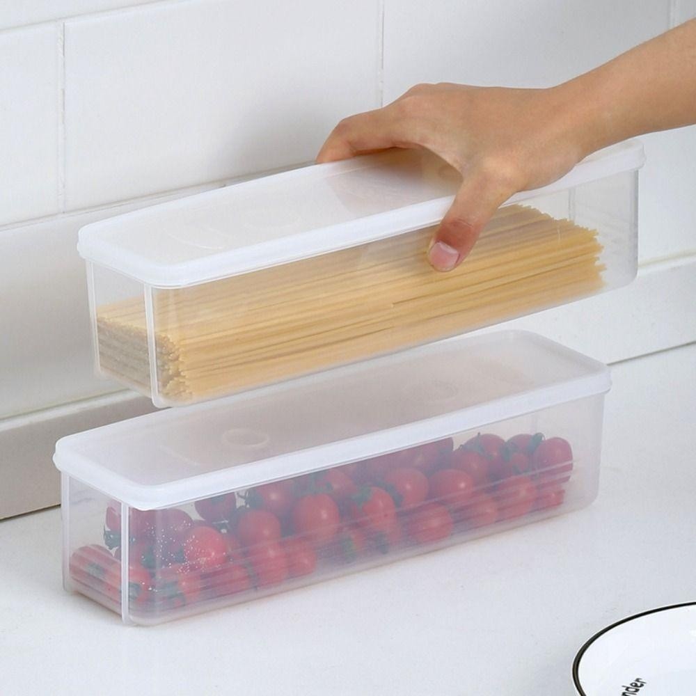 Hộp Đựng Mì Ý 4 Màu Trong Suốt Kèm Nắp Đậy Tiện Dụng Cho Nhà Bếp