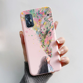 Dành Cho Vivo V17 1919 V19Neo Ốp Lưng Thiết Kế Mới Người Không Gian Sơn Mờ Mềm TPU Silicon Ốp Lưng Điện Thoại Vivo V19 Neo V 17 Cover 6.44 ''