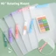 Thư mục tập tin A3 / A4 GREAT, Kẹp xoay đôi Chất kết dính tập tin nhiều màu, Chất lượng cao PP Loose Leaf Test Paper Storage Business