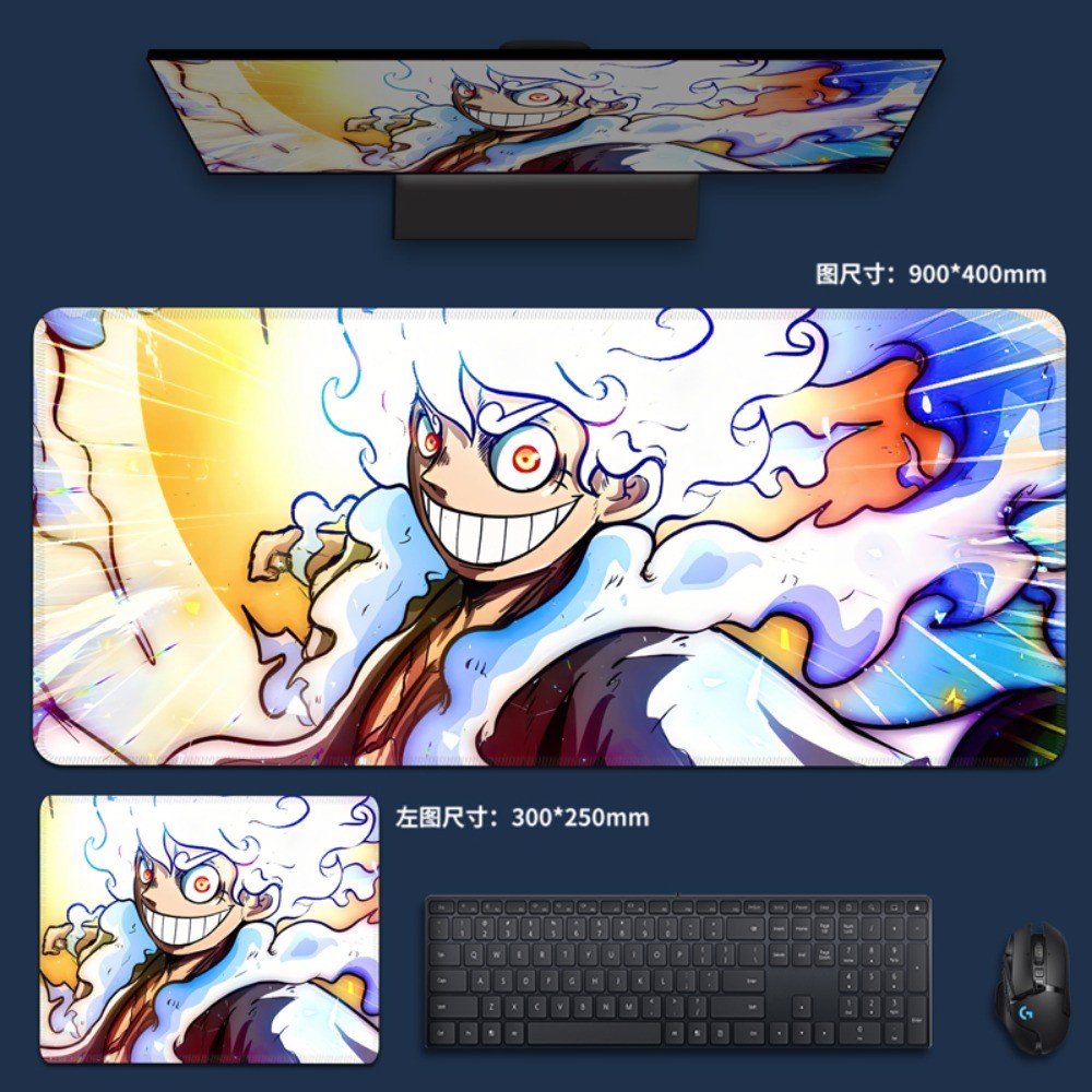 Miếng Lót Chuột One Piece Anime Bàn Chơi Game Thảm Luffy Miếng Lót Bàn Phím Chơi Game Roronoa Zoro Portgas · D · Ace Văn Phòng Máy Tính Chống Trơn Trượt Mousepad