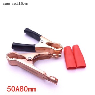 Srvn 2 Cái 30A Đỏ + Đen Cá Sấu Xe Caravan Van Thử Dẫn Kẹp Khuyến Mãi Tốt Nhất Kẹp Cá Sấu Đầu Nối Cắm Điện.