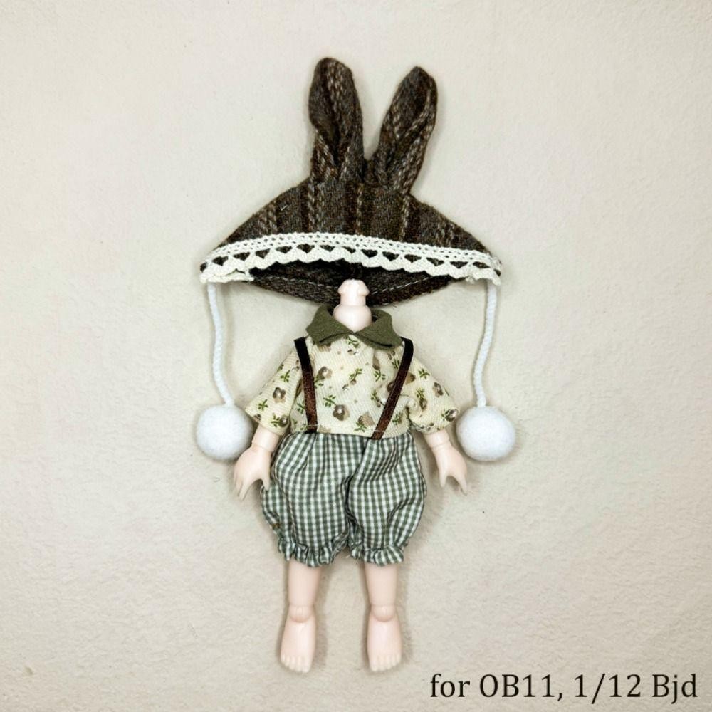 YOLOGO 16 ~ 17cm Quần áo búp bê BJD, Bộ đồ trang phục dễ thương chất lượng cao, Quần áo thủ công đáng yêu thời trang Phụ kiện búp bê DIY cho OB11, 1 / 12 Bjd