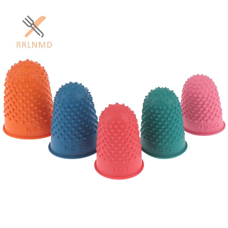 Rrlnmd > 5 Cái Coung Nón Cao Su Thimble Bảo Vệ May Quilter Ngón Tay Đầu Thủ Công MỚI
