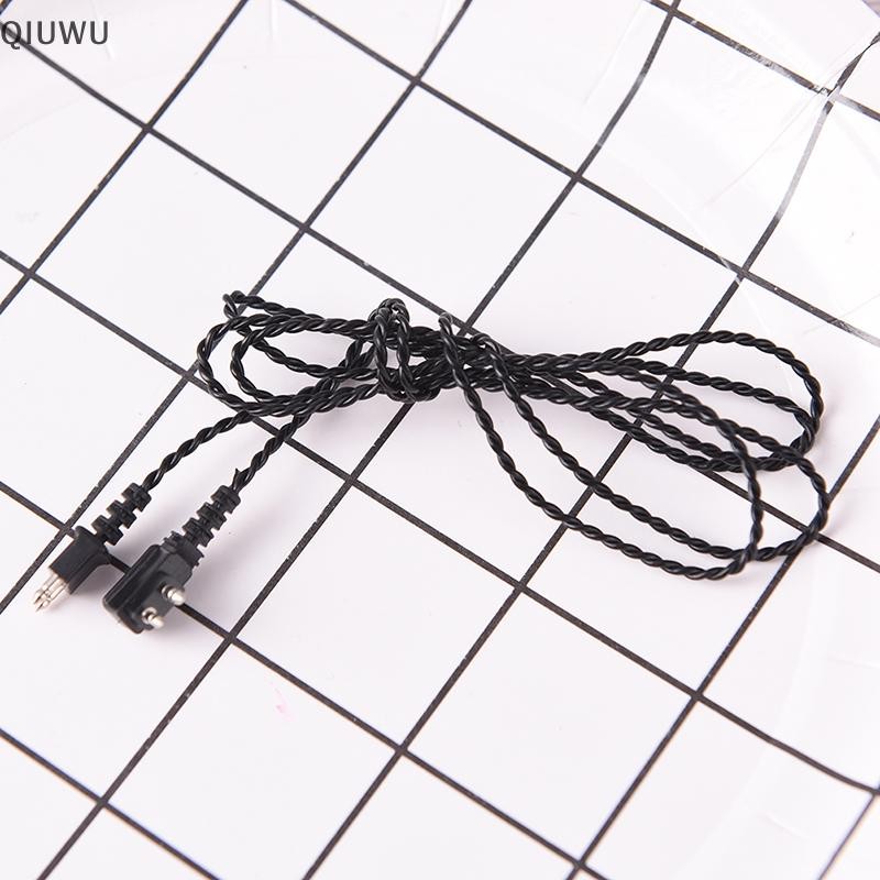 Qiuwu 1 cáp 2 chân tiêu chuẩn cho máy trợ thính cơ thể dây thu trợ thính.