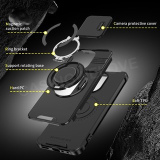 Ốp Điện Thoại Cho Oppo A5 Pro A3 A3X A5i A40 A40M A5x Pro A6T A6X A6s A6 Pro 4G 5G Giáp Chống Sốc Đẩy Kéo Cửa Sổ Camera Bảo Vệ Vỏ Kim Loại Giáp Nhẫn Đứng Xe Camera Bảo Vệ Co