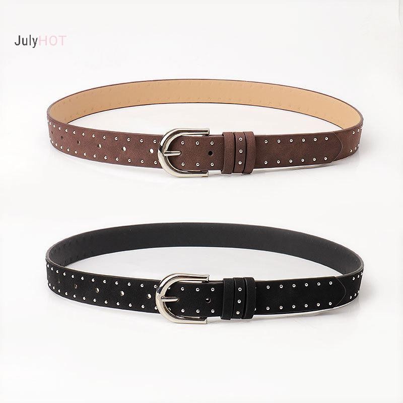 Thắt lưng thời trang Y2Kpunk dành cho nam và nữ, dây da đa năng, trang trí quần jean cổ điển Massivedeals