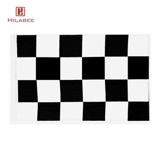 Cờ ca rô đen trắng 90x150cm biểu ngữ đua xe ngoài trời trong nhà e