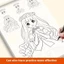 Sách vẽ tay AMBU, Phác thảo vẽ tay 48 trang Dòng sách vẽ nghệ thuật, Vẽ tranh thực hành đơn giản Anime Line Draft Book dành cho người mới bắt đầu
