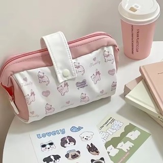 Ngọt Ngào Hoạt Hình Bút Chì Cô Gái Kawaii Động Vật Mèo Con Cún Con Văn Phòng Phẩm Tổ Chức Dung Tích Lớn Túi Đựng Bút Đồ Dùng Học Tập