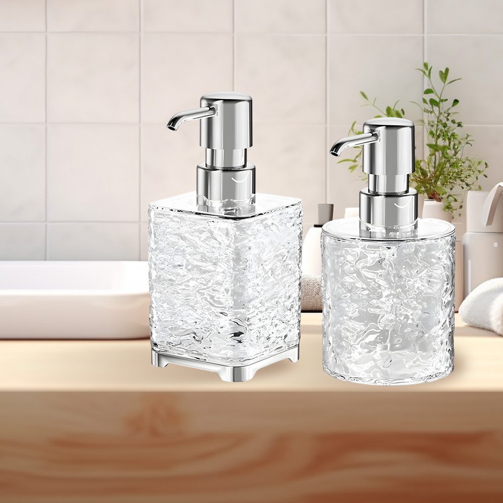 Chai đựng xà phòng loại đẩy 300ml / 400ml, Máy bơm ép chống rỉ sét tạo bọt mịn, Chất liệu PET bền để sử dụng tại nhà / văn phòng