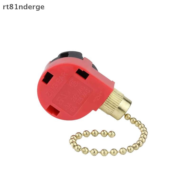 Quạt trần màu đỏ 4 dây Ge 3 tốc độ ZE-268S6 Quạt kéo điều khiển tốc độ n