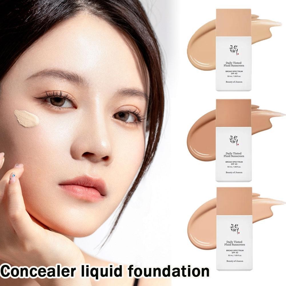 Joseon Official 50ml Kem che khuyết điểm Kem chống nắng dạng lỏng bảo vệ mềm Matte Full Makeup K0z3