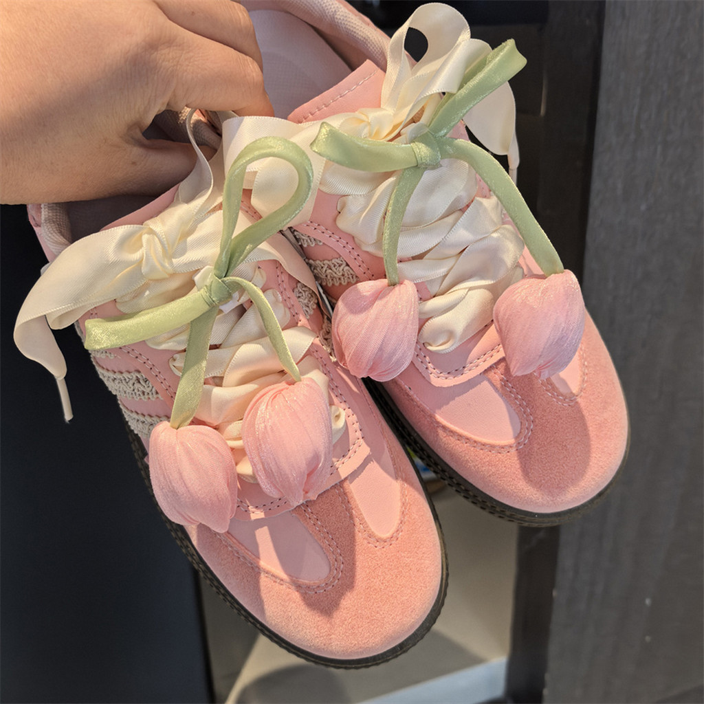 Bowknot Tulip Giày Khóa Thanh Lịch Có Thể Tháo Rời Đa Năng Khóa Giày Để Trang Trí Giày Bốt
