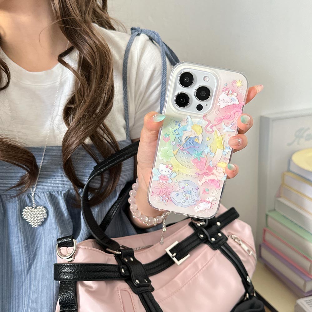 Ốp Lưng Cứng Tương Thích Với iPhone 13 14 14Pro 14ProMax 15 15Pro 15ProMax 16 16Pro 16ProMax 17 17Pro 17ProMax Vỏ Nam Châm Họa Tiết Graffiti Dâu Tây