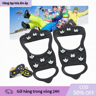 [COD] Đế Gắn Giày Leo Núi Chống Trượt – 8/10 Đinh Chống Trơn, Dễ Lắp, Phù Hợp Leo Núi, Đi Tuyết, Đi Bộ Đường Dài