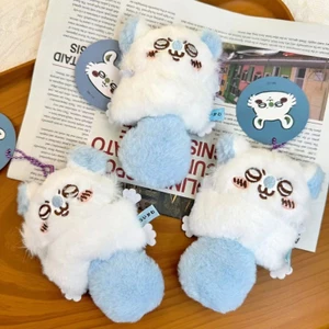 Fluffy Chiikawa Momonga Sang Trọng Móc Khóa Bay Sóc Linh Vật Mặt Dây Chuyền Anime Dễ Thương Nhồi Bông Túi Đồ Chơi Phụ Kiện Quà Tặng Cho Bé Gái