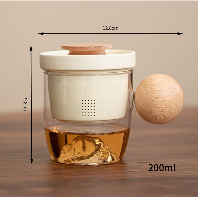 Lọc Cốc Trà Có Nắp Cốc Trà Tách Nước Văn Phòng Giải Trí Bộ Trà Đơn