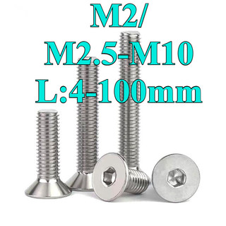 (((LXY) Vít Bulông đầu chỏm cầu , bulong  đầu bằng inox 316，Bu Lông Đầu Lục Giác Dẹp Siêu Mỏng Bằng，Ốc vít  đầu lục giác dẹp mỏng phẳng M2 / M2.5-M10 * L4-100mm (RM-VN-1)