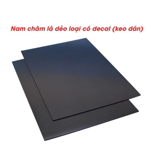 Nam châm lá dẻo a4 có decal keo dán, giáo cụ dạy học tiếng anh đồ dùng học tập văn phòng phẩm