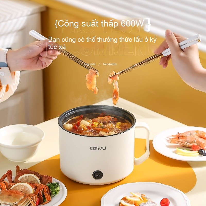 Nồi điện đa năng không dính mini - 1-2 người dùng, nấu cơm/xào món 1 thể, dễ lau chùi dùng gia đình/ký túc xá