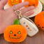 1-4 Chiếc Móc Khóa Bí Ngô Sang Trọng Mềm Cao Cấp - Túi Halloween Trang Trí Quyến Rũ, Đồ Chơi Kẹp Ma Màu Vàng Sáng Cho Đồ Thủ Công DIY & Tặng Quà