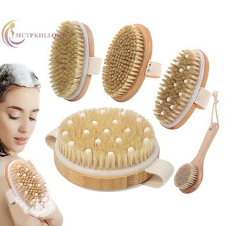 Csndices 1 Cái Tẩy Tế Bào Chết Bằng Gỗ Massage Toàn Thân Bàn Chải Tắm Lông Tự Nhiên Mềm SPA Người Phụ Nữ Người Phụ Nữ Chăm Sóc Da Ướt Khô Body Brush VN
