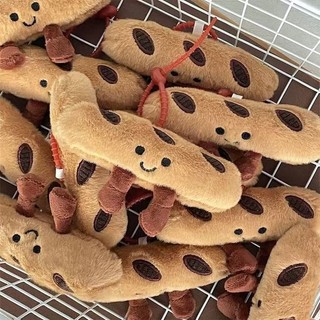 Kawaii Bánh Mì Sang Trọng Mặt Dây Chuyền Đồ Chơi Sáng Tạo Croissants Cuộn Bánh Mì Sang Trọng Búp Bê Móc Khóa Trang Trí Quà Tặng