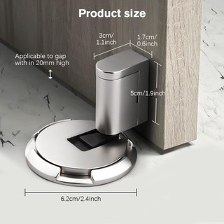 Nút chặn cửa Nút chặn cửa từ tính Nút chặn cửa nêm trong nhà Có thể điều chỉnh Không khoan Sàn cơ khí Cửa chặn cửa từ tính Bắt có chất kết dính Phong cách 01 hợp kim an toàn chắc chắn