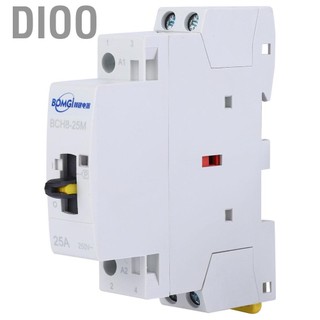Dioo DIOO-VN Hộ gia đình AC Contactor BCH8-25M 2P25A 24V Contactor động cơ Universal có chức năng thủ công (2NO)