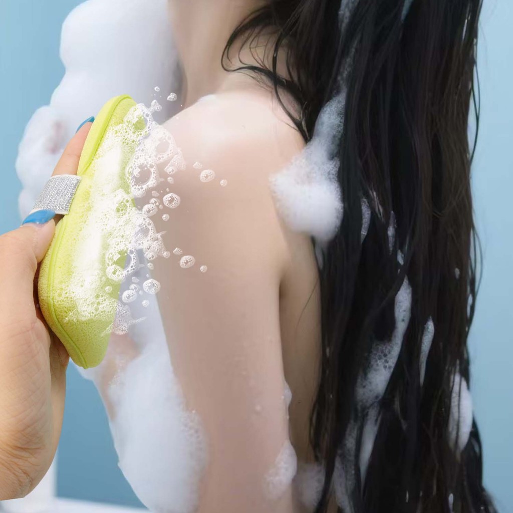 Lưới tạo bọt xà phòng bền bỉ - Dụng cụ tạo bong bóng tẩy tế bào chết tắm đa năng - Dụng cụ làm sạch lưới xốp dày