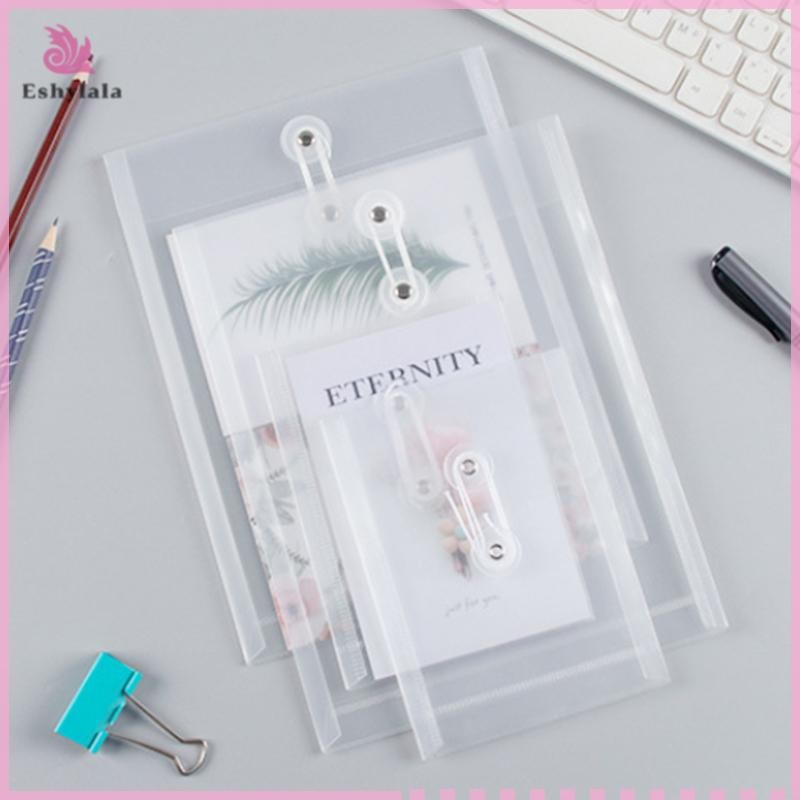 2 Cái A4 / A5 / A6 Size File Folder Organizer PP Túi đựng tài liệu trong suốt chống thấm nước cho trường học Đồ dùng văn phòng Văn phòng phẩm [MỚI]