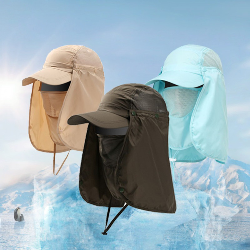 Musion Gấp Che Nắng Vải Nón Người Cá Mũ Chống Nắng Ngoài Trời Camping Thoáng Khí Thoãi Mái Unisex