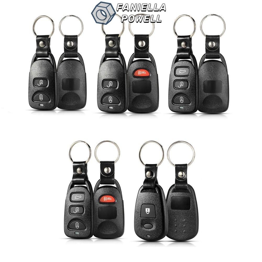 FANIELLAPOWELL Remote Key Supplies Vỏ chìa khóa nút 1 / 2 / 3 / 4 bền cho Carens