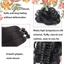 Kẹp móng vuốt KANGN, Tóc tổng hợp​​ ​​Kẹp mở rộng Flower Bud Wig Bun, Bun xoăn lộn xộn​​ Phụ kiện tóc Fluffy Ball Head Wig Bun Head ​​Tạo kiểu tóc nhanh​​