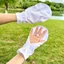 COZII Găng tay chống nắng bằng lụa băng-Găng tay hở ngón đạp xe ngoài trời-phong cách mỏng mùa xuân hè