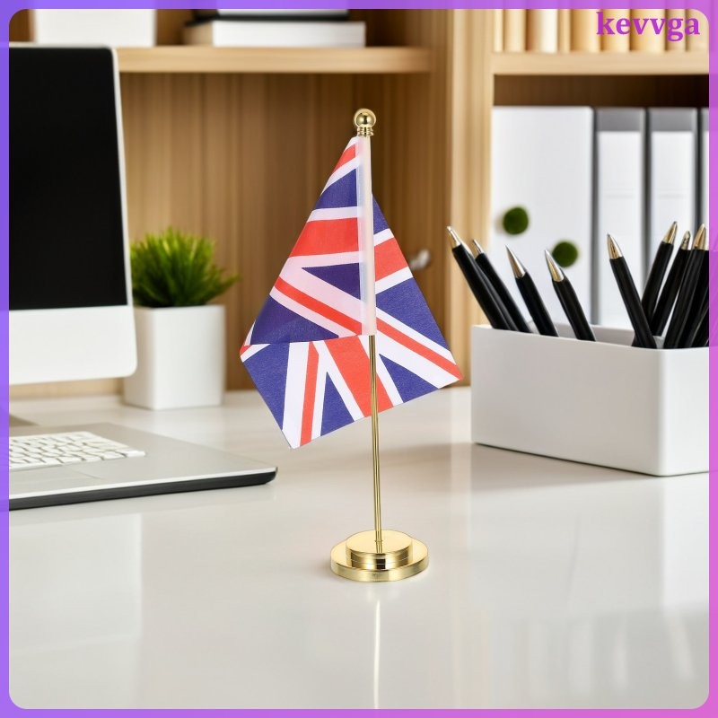 Bàn Văn Phòng Cờ Vương Quốc Anh Uk Để Bàn Giá Đỡ Mini Để Bàn Đứng Để Bàn Trang Trí Kevga