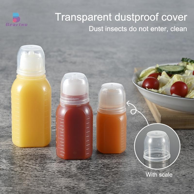 < beartwo > 30 / 60 / 100ml Bóp Chai Nước Sốt Mật Ong Mù tạt Salad Trang Điểm Nước Sốt Bento Hộp Đựng Nhà Bếp Đẹp
