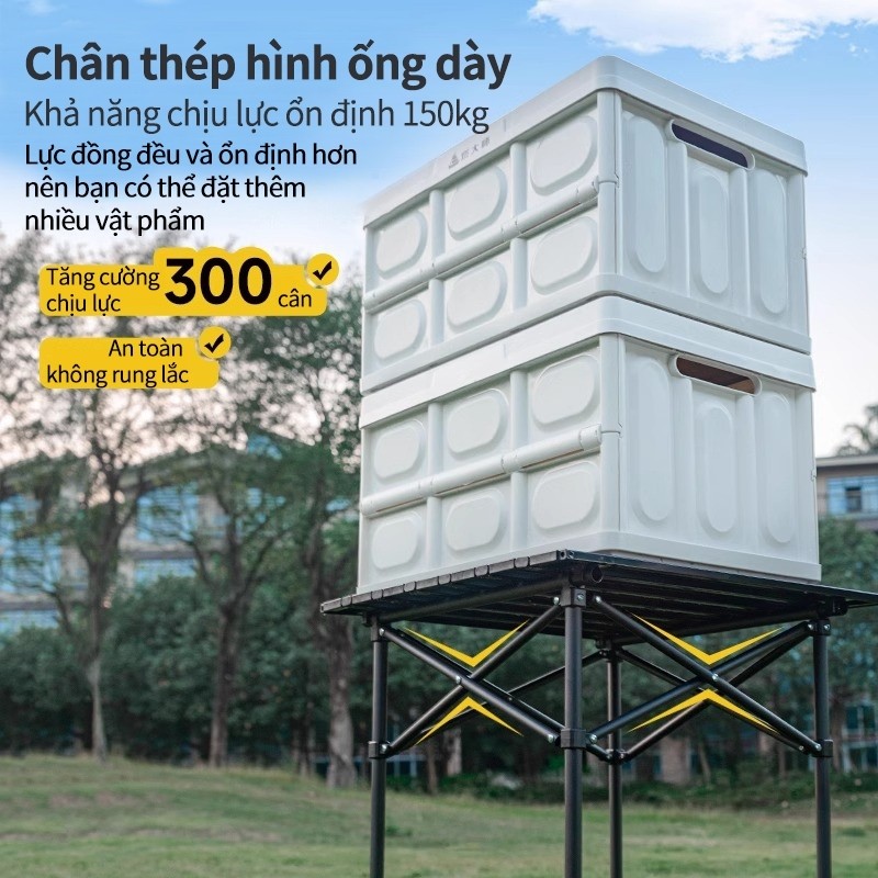 WTHB Outdoor Bàn cắm trại gấp du lịch cắm trại ngoài trời bàn gấp làm bằng hợp kim carbon sơn tĩnh điện