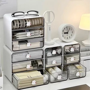 Văn Phòng Phẩm Tủ Mỹ Phẩm Hộp Bảo Quản Kệ Ký Túc Xá ins Sổ Tay Tiện Dụng Hộp Dụng Cụ Sinh Viên Để Bàn Ngăn Kéo Bàn