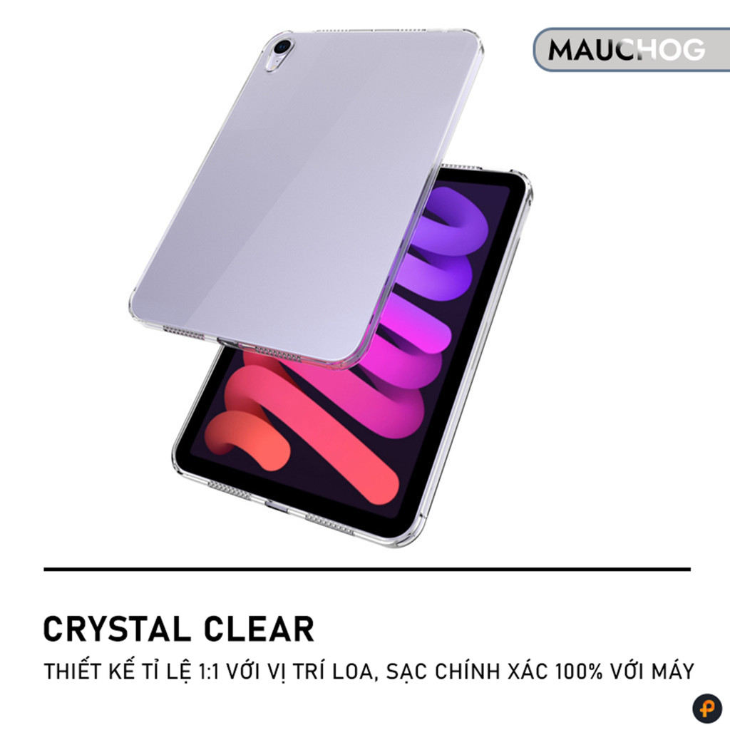 Ốp Trong Suốt Siêu Mỏng Nhẹ TPU Dẻo Cho iPad Pro M4 M2 M1 Air 7 6 5 4 Mini 7 6 Gen 11 10 9 8 7