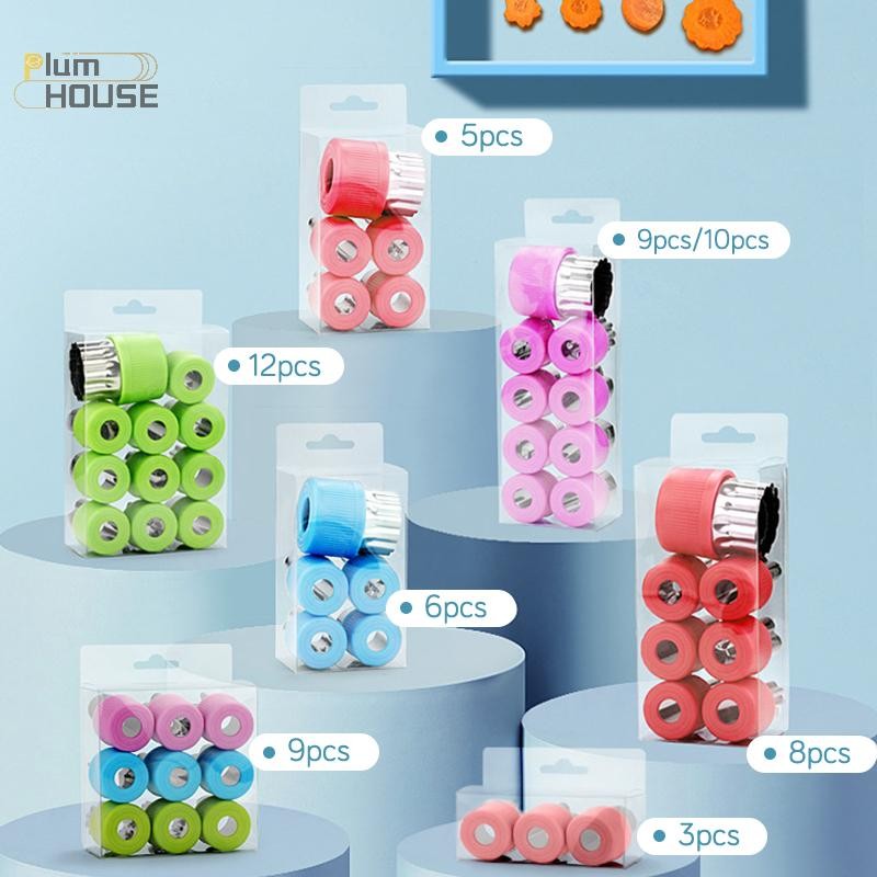 PlumHOUSE Rau Củ Quả Cắt Hoa Thép Không Gỉ Hoa Hình Hoạt Hình Khuôn Bánh Bánh Quy Cắt Khuôn Nhà Bếp Dụng Cụ Cắt Cookie VN