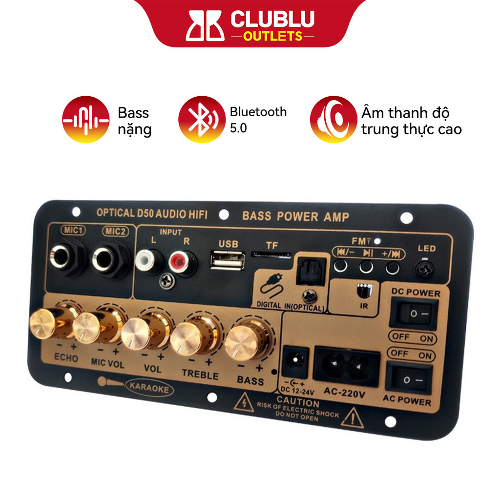 Bo Mạch Loa D50M Bluetooth4.2 30-120W CLUBLU-OUTLETS Cho Loa Gia Đình ...