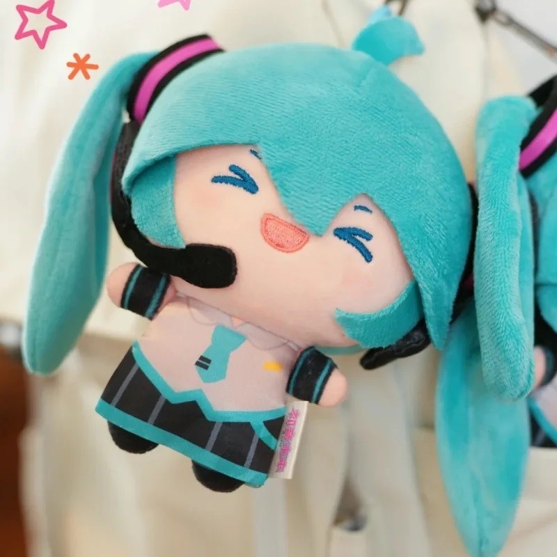 13cm Hatsune Miku Q Phiên Bản Sang Trọng Búp Bê Kawaii Miku Sang Trọng Đồ Chơi Nhồi Bông Anime Ngoại Vi Búp Bê Trang Trí