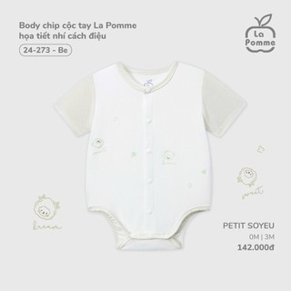 La pomme AW025 BST sơ sinh La Pomme họa tiết nhí cách điệu - Be T8.4