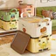Thùng Nhựa Đựng Đồ Đa Năng Cookie Có Nắp, Hộp Đựng Quần Áo, Đồ Chơi, Chăn Mền Có Quai Xách Tiện Lợi