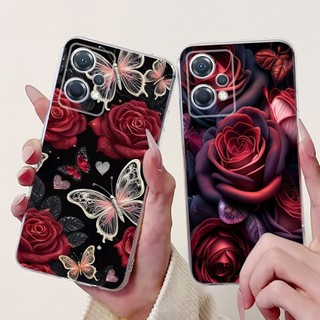 Dành Cho OPPO K10x Vỏ Hoa Đẹp Mới Anh Đào Mềm Silicone Trong Suốt TPU Bảo Vệ Cho OPPO K10x 5G K 10x OPPOK10x Ốp Lưng