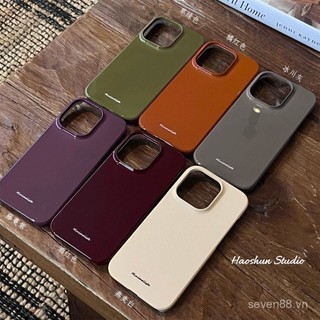 Ốp Điện Thoại Thích Hợp Cho iPhone Film 17 / 16 / 15promax / 14 Phong Cách Mới 13 / 12 / 11pro Niche xsmax / xr Sáng Tạo Chống Sốc Lỗ Lớn Bao Gồm Tất Cả Vỏ Bảo Vệ MRVW