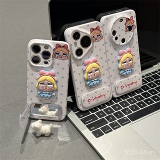Chân đế khóc ba chiều chấm bi Thích hợp cho vỏ điện thoại iPhone16 P8070viv15