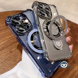 Bán Chạy Giá Đỡ Từ Tính Ốp Lưng Điện Thoại Realme 15 GT8 GT7 C85 GT 8 7 Pro 15T 15X 12 Lite C67 Neo 7 V60 Realme15 4G 5G Vỏ Mạ Khung Sang Trọng Bốn Góc Vỏ Mềm Chống Sốc