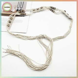 Thắt lưng nữ bohemian dệt tay retro dân tộc, phong cách Hàn Quốc - phụ kiện thời trang thường nhật